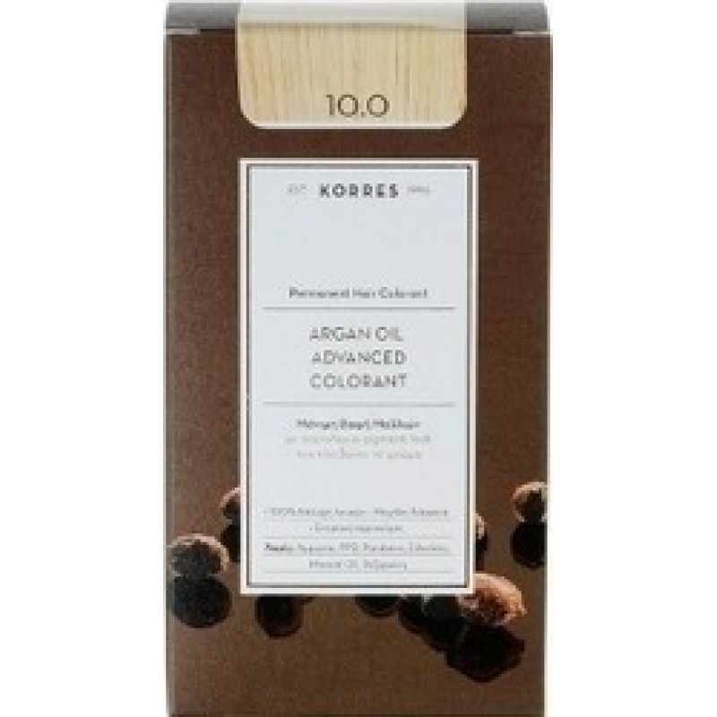 KORRES ARGAN OIL 10.0 ΜΟΝΙΜΗ ΒΑΦΗ ΞΑΝΘΟ ΠΛΑΤΙΝΑΣ 75ML