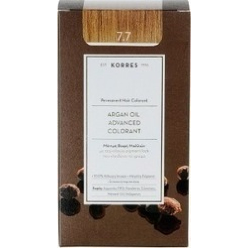 KORRES ARGAN OIL 7.7 ΜΟΝΙΜΗ ΒΑΦΗ MOKA 75ML