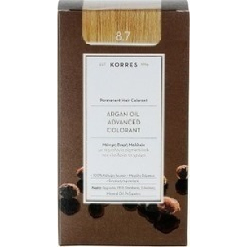 KORRES ARGAN OIL 8.7 ΜΟΝΙΜΗ ΒΑΦΗ ΚΑΡΑΜΕΛΑ 75ML