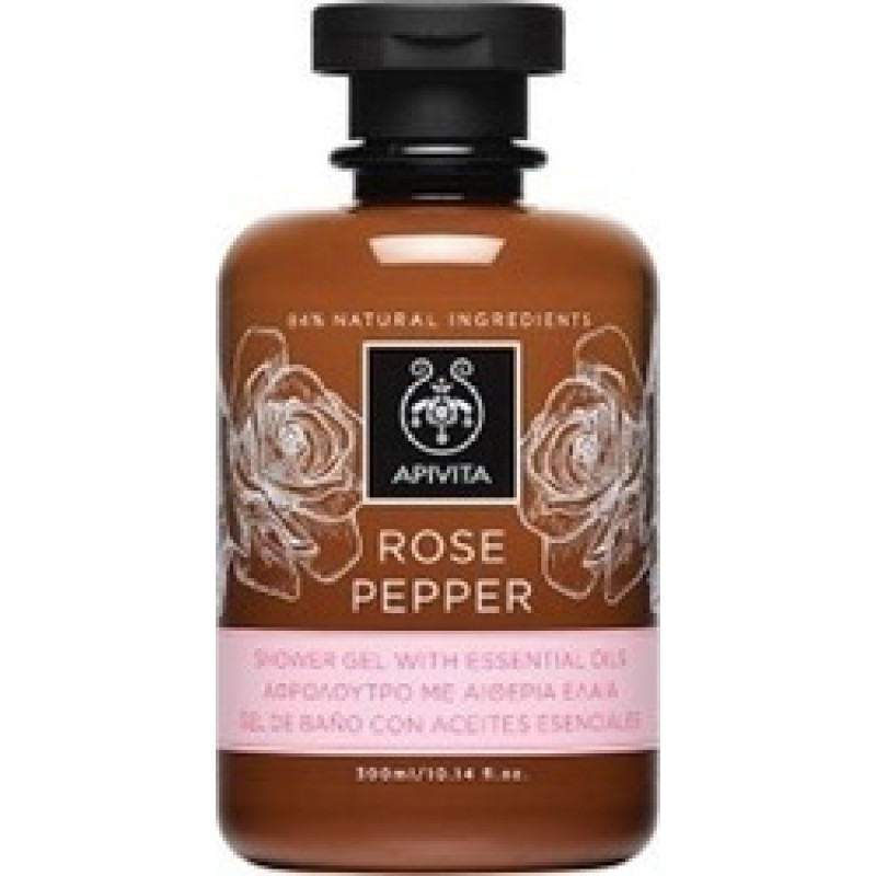 APIVITA ROSE & PEPPER ΑΦΡΟΛΟΥΤΡΟ ΜΕ ΑΙΘΕΡΙΑ ΕΛΑΙΑ 250ML