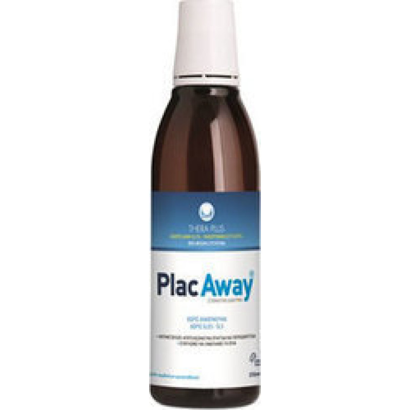 PLAC AWAY THERA PLUS ΣΤΟΜΑΤΙΚΟ ΔΙΑΛΥΜΑ 0.12% ΧΛΩΡΕΞΙΔΙΝΗ 250ML