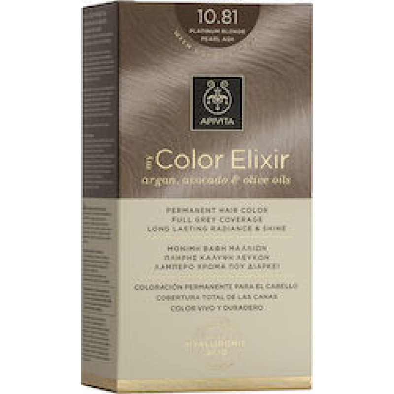 APIVITA MY COLOR ELIXIR Βαφή Μαλλιών 10.81 Κατάξανθο Περλέ