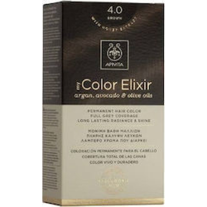 APIVITA MY COLOR ELIXIR Βαφή Μαλλιών 4.0 Φυσικό Καστανό