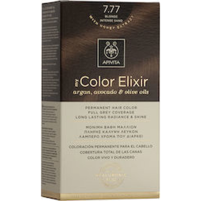 APIVITA MY COLOR ELIXIR Βαφή Μαλλιών 7.77 Ξανθό Έντονο Μπεζ