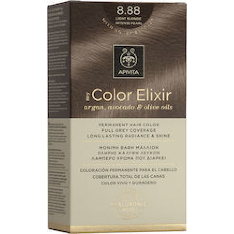 APIVITA MY COLOR ELIXIR Βαφή Μαλλιών 8.88 Ξανθό Ανοιχτό Έντονο Περλέ