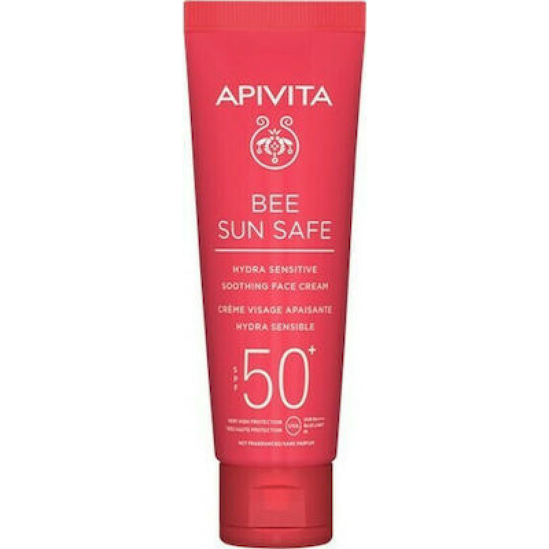 APIVITA BEE SUN SAFE HYDRA SENSITIVE SPF50 SOOTHING FACE CREAM 50ml