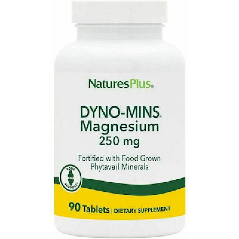 NATURE'S PLUS DYNO-MINS MAGNESIUM 250 MG TABLETS 90tabs