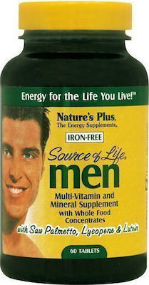 NATURE'S PLUS  SOURCE OF LIFE Men Multi Vitamin & Mineral  60tabs