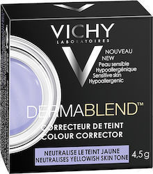 Vichy Dermablend Colour Corrector Purple Διορθωτικό Προσώπου για Εξουδετέρωση Κίτρινων Τόνων 4.5gr