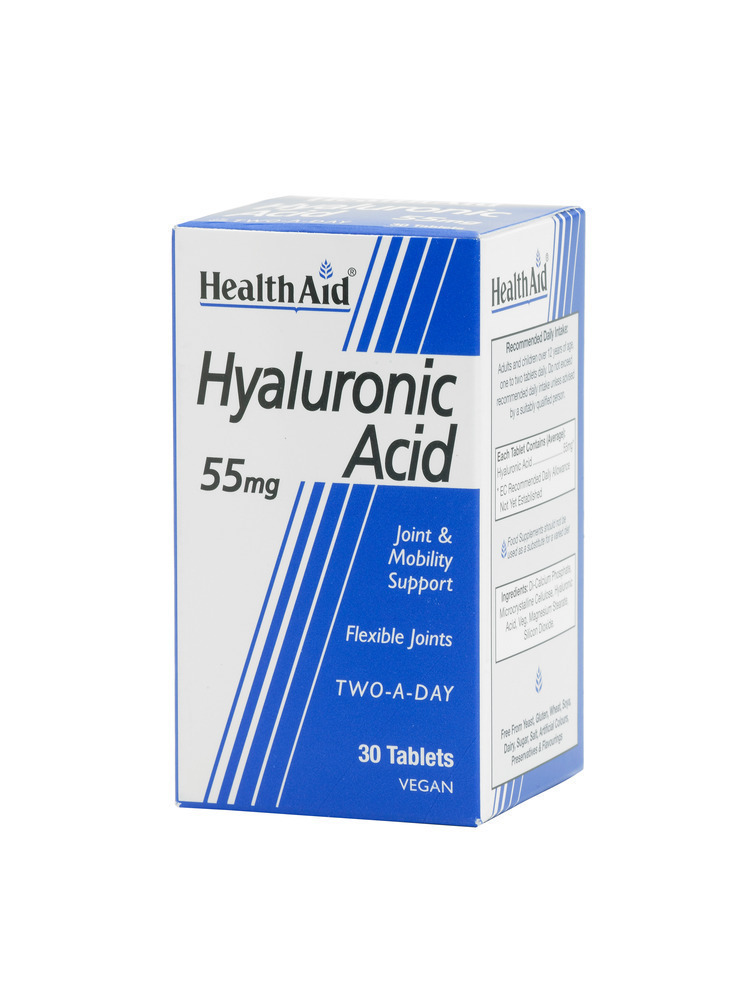 HEALTH AID HYALURONIC ACID 55MG 30TAB