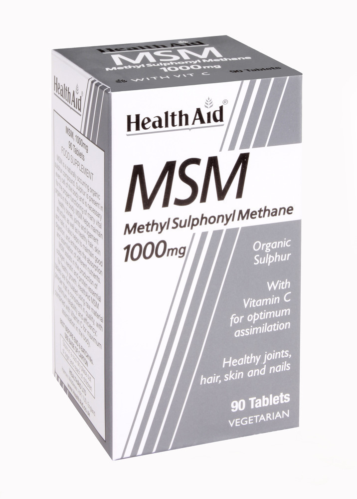 HEALTH AID MSM 1000MG 90VTAB