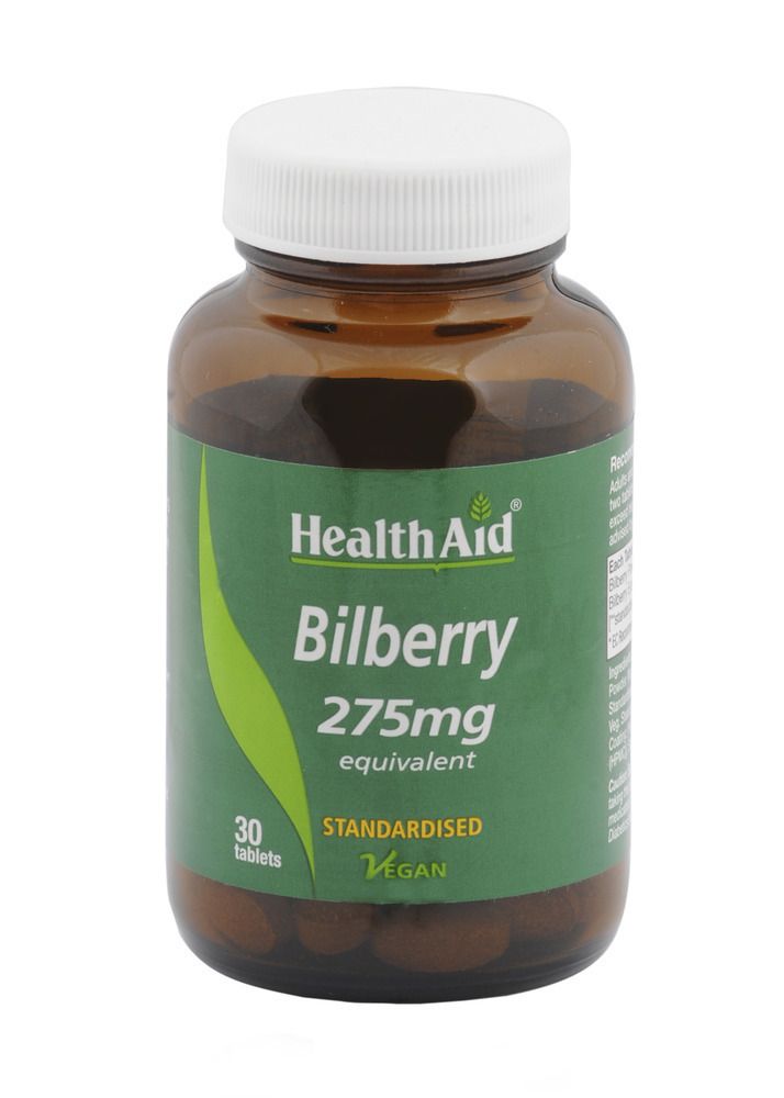 HEALTH AID BILBERRY BERRY EXTRACT 30TAB