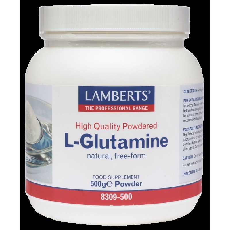 LAMBERTS L-GLUTAMINE NATURAL.FREE-FORM 500GR POWDER