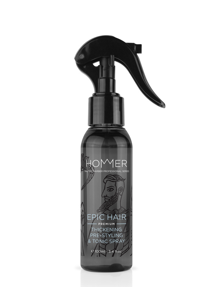 HOMMER 3-IN-1 HAIR THICKENING, PRE-STYLING & TONIC SPRAY 100 ML