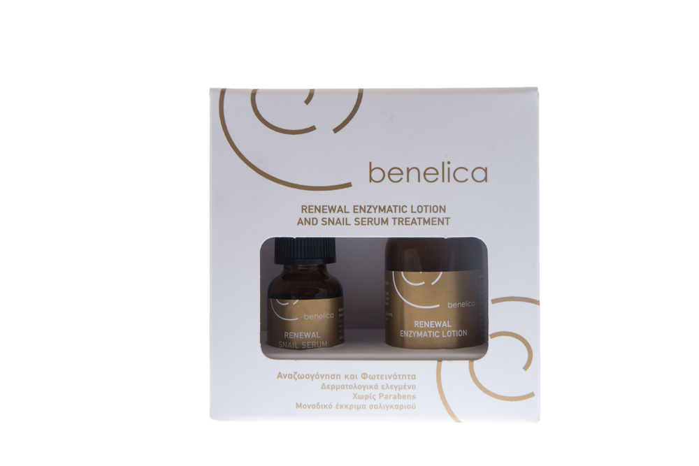 BENELICA RENEWAL ENZYMATIC LOTION 30ml  AND SNAIL SERUM TREATMENT 12ml