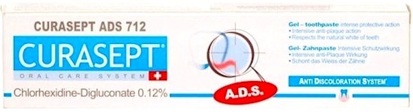 CURASEPT ADS 712 ΟΔΟΝΤΟΚΡΕΜΑ 0.12% ΧΛΩΡΕΞΙΔΙΝΗΣ 75ML