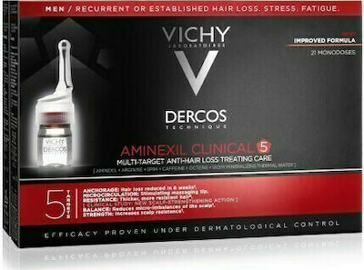 DERCOS AMINEXIL CLINICAL 5 HOMME 21X6ML