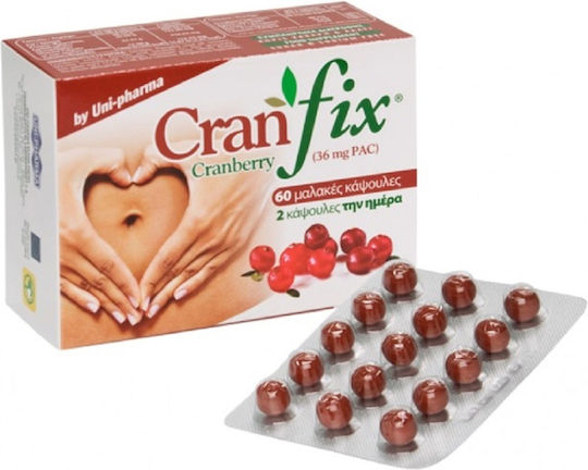 UNI-PHARMA CRANFIX(CRANBERRY) 36MG PAC 60 SOFTGEL CAPS