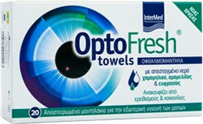 OPTOFRESH TOWELS ΟΦΘΑΛΜΙΚΑ ΜΑΝΤΗΛΑΚΙΑ 20TEM